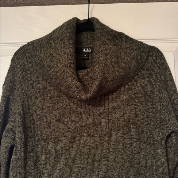 A New Day Sz XL Olive Green Turtleneck Sweater dress w/ long sleeves. Great cond - Picture 3 of 9